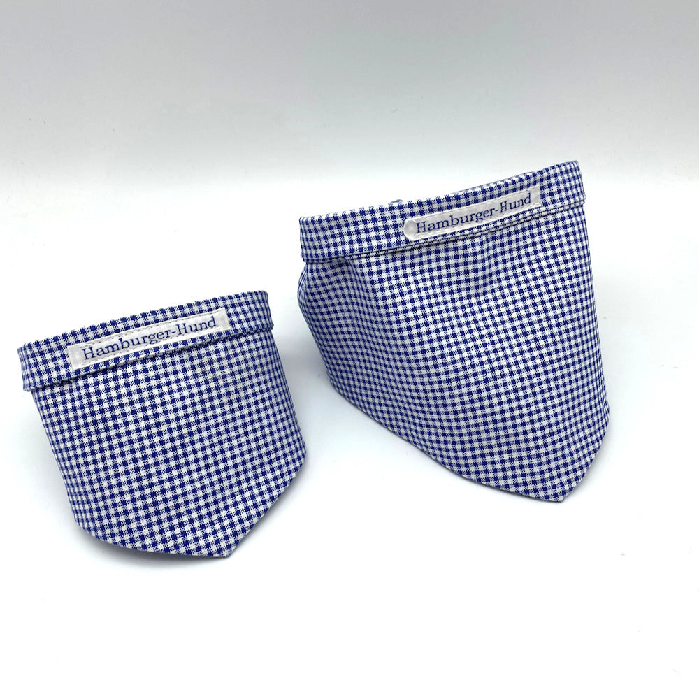 Halstuch für Hunde Vichy-karo blau