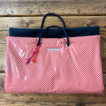 Hunde-Outdoor- Decke  mit Taugriff - orange / pink mit blau