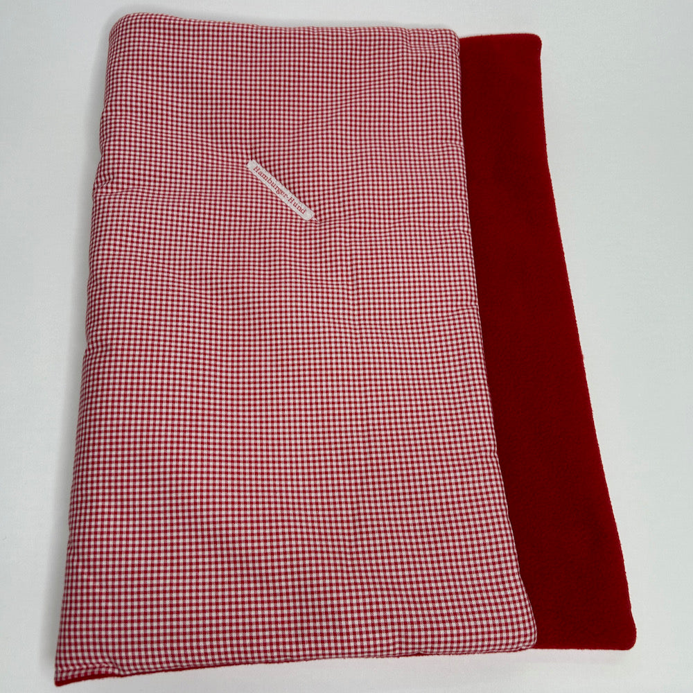 Hundedecke vichy-karo rot