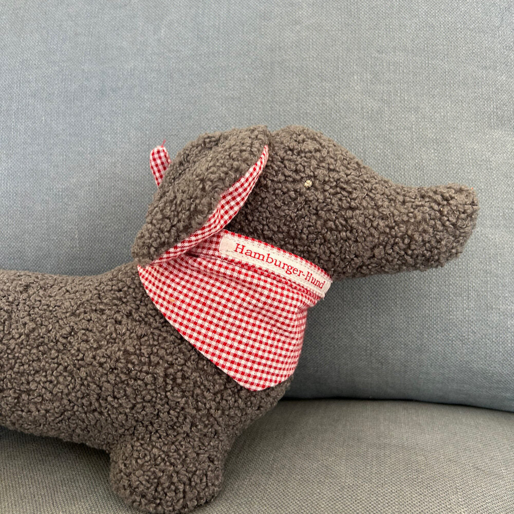 Kuschelkissen Dackel - grau