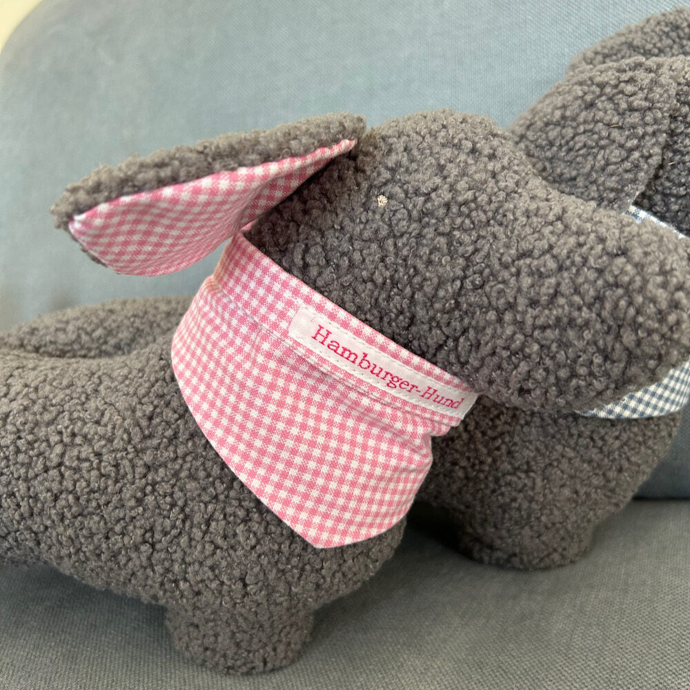 Kuschelkissen Dackel - grau