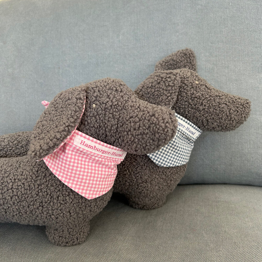 Kuschelkissen Dackel - grau