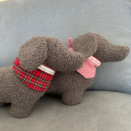 Kuschelkissen Dackel - grau