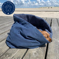 Hunde-Kuschelsack "Canvas blau"