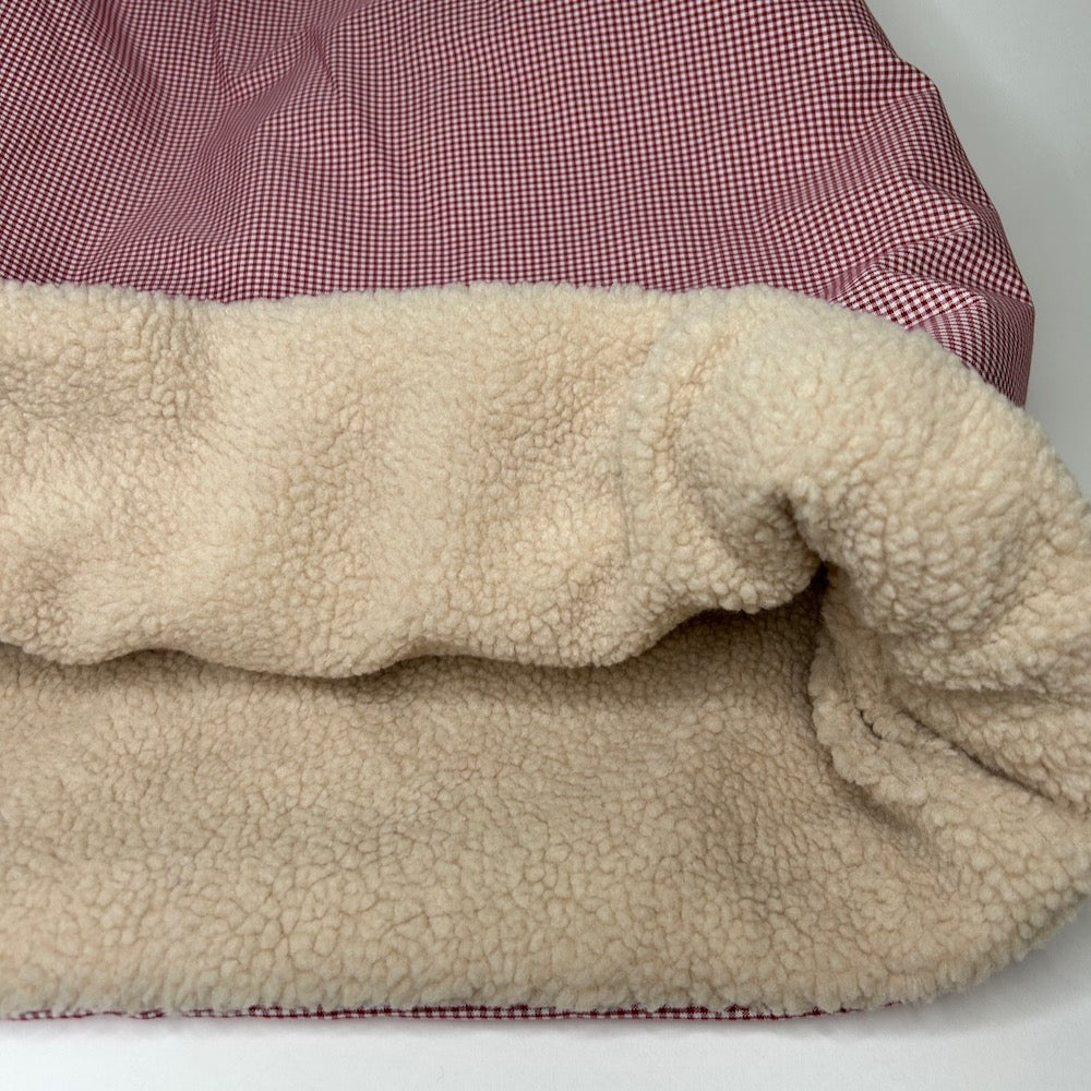 Hundekuschelsack "Karo rot"handmade