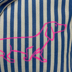 Shoppingtasche gestreift mit Dackel
