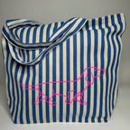 Shoppingtasche gestreift mit Dackel