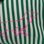 Shoppingtasche gestreift mit Dackel