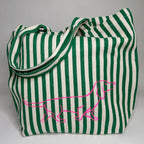 Shoppingtasche gestreift mit Dackel