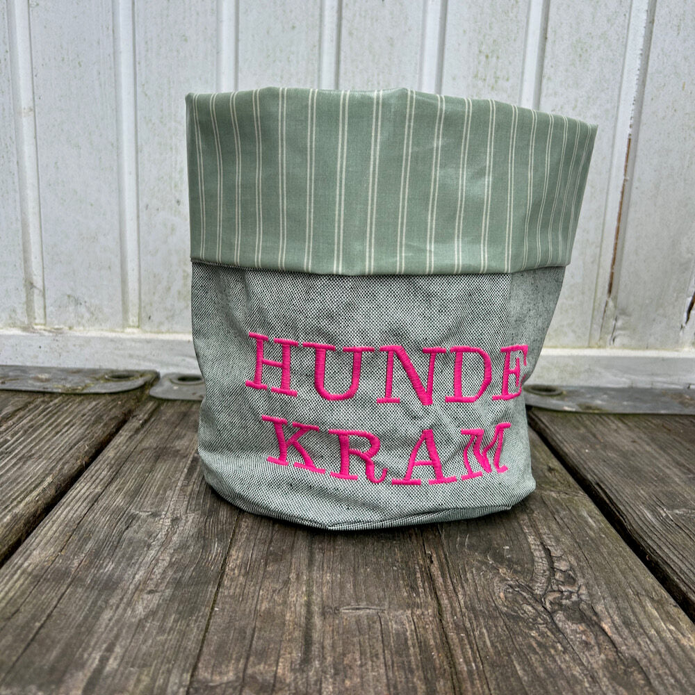 Hamburger-Hund Utensilo in grün-pink - mittlere Größe