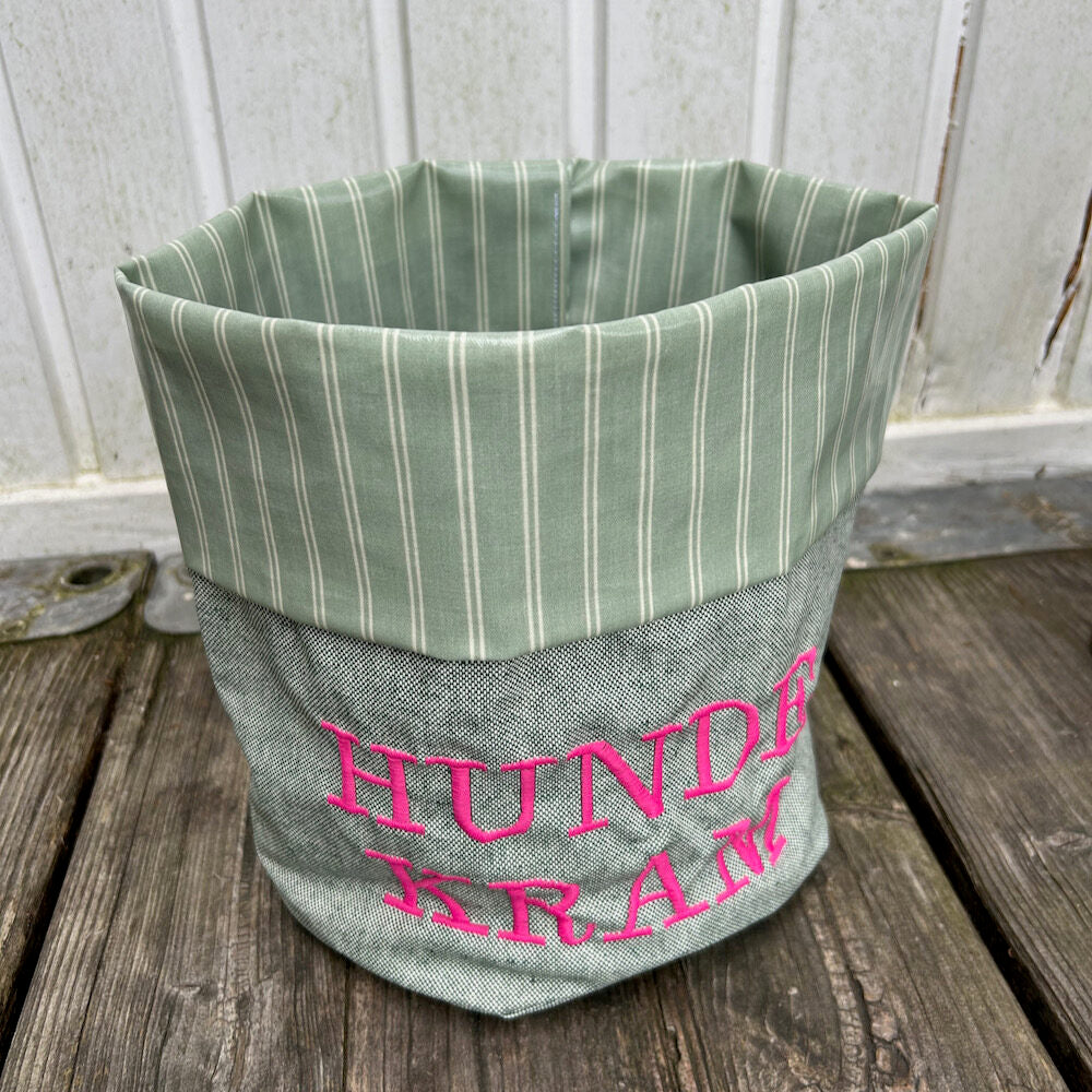 Hamburger-Hund Utensilo in grün-pink - mittlere Größe