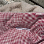 Hattie´s Kuschelsack - Welpenkuschelsack vichy-rot