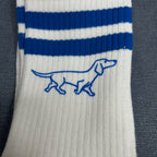 handbedruckte Socken blau-blau