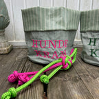 Hamburger-Hund Utensilo in grün-pink - mittlere Größe