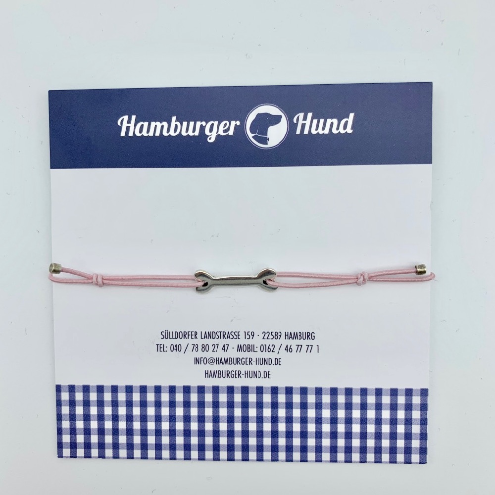 HamburgerHund Armband silber Hamburger Hund Shop