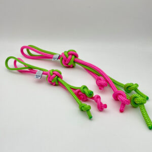 Knotenspiely, neon pink-grün