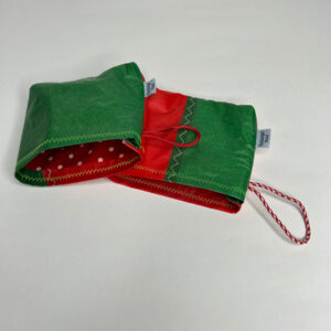 Kleine Tasche für die Tasche – Edition “Segel” rot-grün