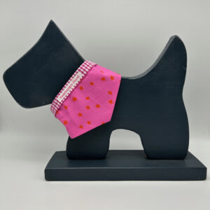 Halstuch für Hunde rosa mit Sternen