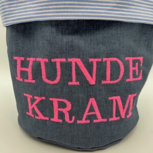 Hamburger-Hund Utensilo in jeansblau – mittlere Größe