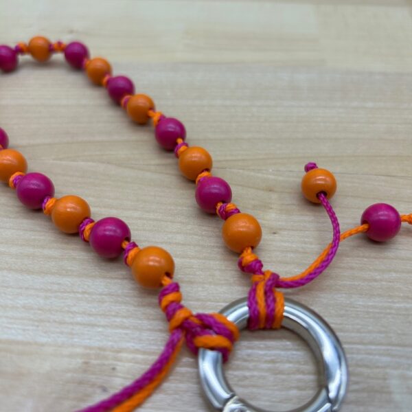 Schlüsselbandu orange-pink – Bild 2