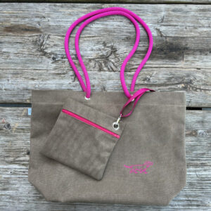 Umhängetasche Dackel – pink